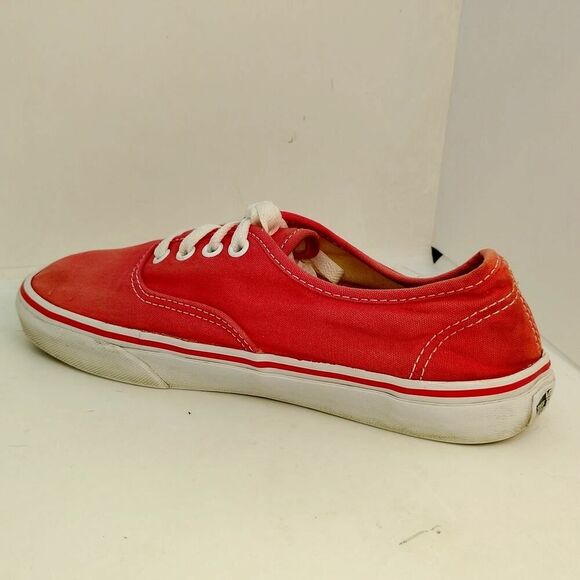 Vans Pink Low Cut Lace Up Sneakers - Women's Size 7.5 - Picture 2 of 7